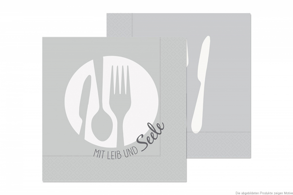 Lunch Servietten "Mit Leib und Seele" - Simple Kitchen